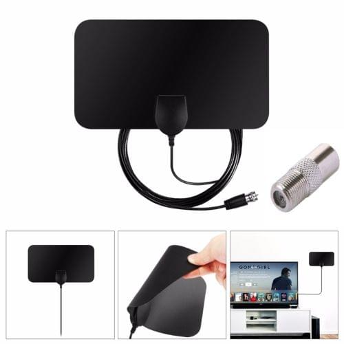 TY13 50 Miles Range 10dBi High Gain Amplified Digital Flat HDTV Indoor TV Antenna with 3.7m Coaxial Cable TY13 50 Miles Range 10dBi High Gain Amplified Digital Flat HDTV Indoor TV Antenna with 3.7m Coaxial Cable